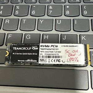 Team Group carder T 4TB M.2 2280 4TB (TM8FP4004T0C101) SSD 100% Good health 0W - Afbeelding 1 van 6