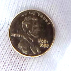14k+Solid+Yellow+Gold+1909-1982+Mini+Lincoln+Cent+Coin+Collectible+.17g+Penny