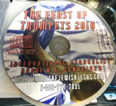 VERY RARE Rabbi K A Schneider "THE FEAST OF TRUMPETS 2015" CD - Image 1 of 2