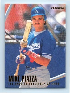 Fleer #445 1996 Mike Piazza Los Angeles Dodgers - Imagen 1 de 2