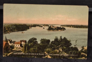 From Tower on Thousand Island House Alexandria Bay NY 1910 - Picture 1 of 2