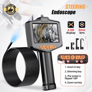Industrial Endoscope Camera 4.3" LCD Screen Borescope Inspection Camera 1080P HD - Picture 1 of 14