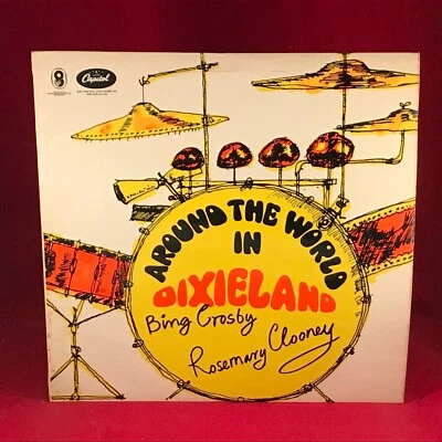 BING CROSBY & ROSEMARY CLOONEY Around The World In Dixieland 1966 UK Vinyl LP. - Image 1 of 3