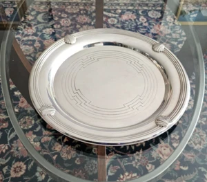 VTG TOWLE ROUND SILVERPLATE TRAY SERVER 12.5” DIAMETER MADE IN U.S.A. - Picture 1 of 7