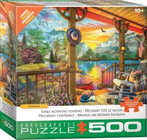 Early Morning Fishing 500 Piece Jigsaw Puzzle Eurographics New - Picture 1 of 3