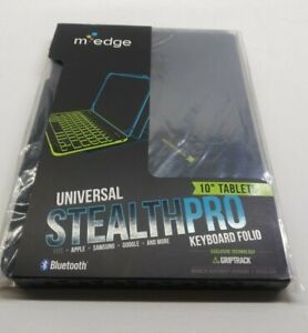 Universal StealthPRO Keyboard Folio for 10" Bluetooth Tablets- M-Edge