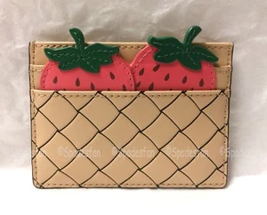Kate Spade PWRU6285 Picnic Perfect Strawberry Card Holder Case Mini Wallet NWT - Picture 1 of 6