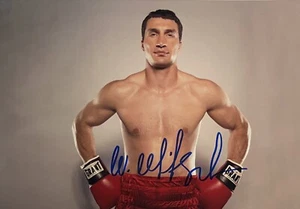 Wladimir Klitschko signiert Box Olympia Foto Unterschrift Autogramm signed (20) - Bild 1 von 3