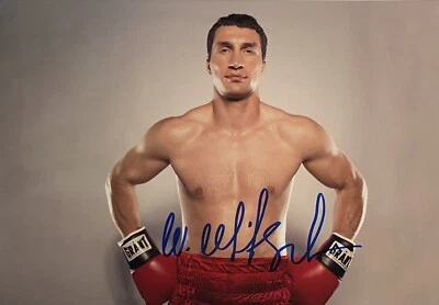 Wladimir Klitschko signiert Box Olympia Foto Unterschrift Autogramm signed (20) - Bild 1 von 3
