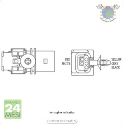 Sonda Lambda M.Marelli per AUDI A3 SEAT TOLEDO II IBIZA CORDOBA AROSA LEON INCA - Immagine 1 di 3