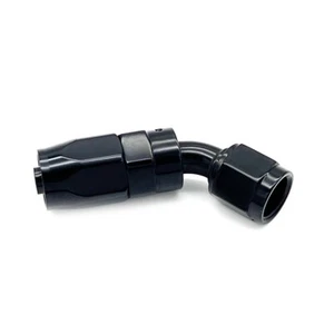 Aluminum Fitting Adapter -6AN AN6 TPFE Hose End 45DEG - Picture 1 of 2