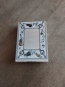Inkadinkado wooden stamp Musical print  3 1/2x4 3/4" - Picture 1 of 1