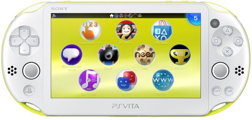 Sony PS Vita PCH-2000 1GB Lime Green/White Handheld Console for 