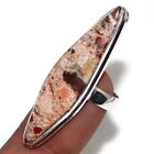 925 Silver Plated-red Jasper Ethnic Gemstone Handmade Ring Jewelry Us Size-6 D94