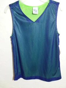 OT SPORT Juvenil Niños "M(8-10)" Azul/Verde reversible 1 lado verde Otra parte superior - Imagen 1 de 2