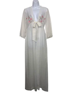 Lencería de Colección Bert Yelin Iris Para Mujer Talla M Transparente Bordada Larga Abierta Bata - Imagen 1 de 11