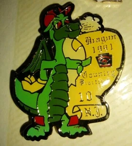 Vintage Little League World Series Baseball Trading Pin 1991 Bragun NJ Dragons  - Picture 1 of 1