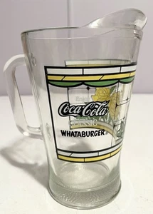 Vintage Whataburger Pitcher 150th Anniversary 1836-1986 Yellow Roses - Picture 1 of 6
