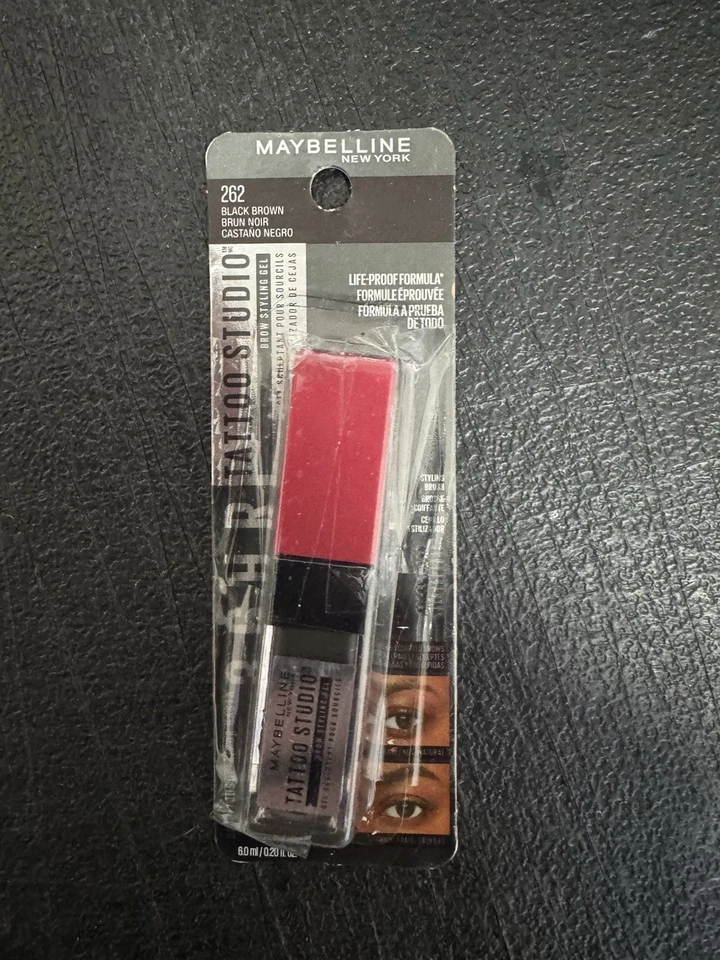 Gel para peinar cejas Maybelline Tattoo Studio, 262 negro marrón Foto 1 de 1