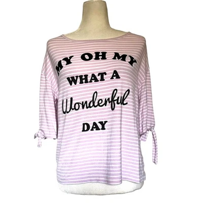 迪士尼公园条纹女式上衣小号 Zippity Doo Dah Cottage Splash Mountain  — 第 1/4 张图片