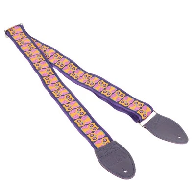 Souldier 2" Guitar Strap - Wilco Signature "Owls" Orange and Purple - Image 1 of 4