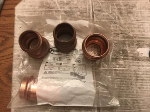 Lot Of  4 Mueller Viega  1 1/2 X 1 1/4“ Press Copper Reducing Coupling Reducer - Picture 1 of 4