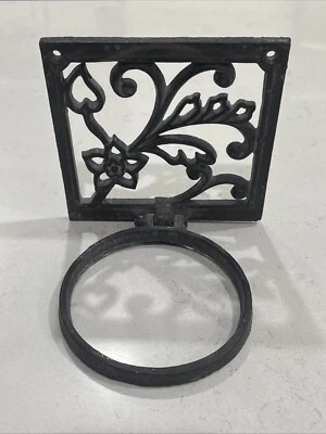 Cast Iron Wall Sconce Candle Or Plant Pot Holder - Image 1 of 4