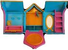 Polly Pocket Folding House Closet 2001 Origin Products Blue Pink  4" Dog House 