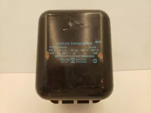 WEBSTER ELECTRIC TYPE 612-6F020V IGNITION TRANSFORMER, PRI. V. 240 SEC. V. 6,000 - Picture 1 of 6