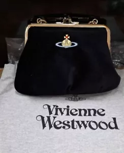 Vivienne Westwood Women's Blue Granny Frame Velvet Top Handle Bag - Picture 1 of 5