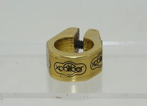 Old School BMX Bike XCALIBER 25.4mm / 1" Seatpost Clamp Gold Anodized - Picture 1 of 10