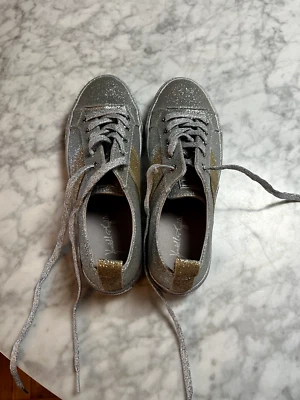 Kendall + Kylie Sneakers Glitter Silver & Gold Sz 7 - Image 1 of 4