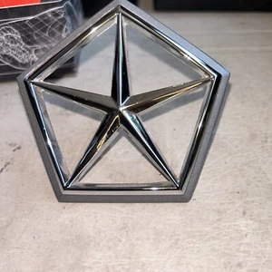 NOS Chrysler Dodge Plymouth Chrome Metal Grill Emblem 1984 85 86 87 Penastar - Picture 1 of 8