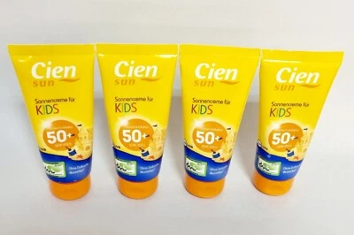 (3,75 €/ 100 ml) 4x CIEN Sun Sonnencreme für Kinder Sonnenschutz LSF 50+ /100ml