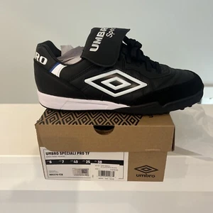 Umbro Speciali League Football Boots Cleats Leather Size US 7 UK 6 Black. - Picture 1 of 3