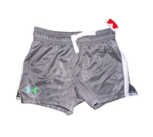 NWT~ UA Under Armour sz YXS Girls Heat Gear Athletic Shorts Textured Loose A20 - Picture 1 of 6