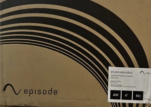 Episode ES-500-AW-4-BLK All-Weather Series Surface Mount Speakers Pair 4" Black - Picture 1 of 2