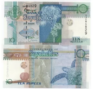 Seychelles - 10 Rupees 1998 UNC P. 36a Lemberg-Zp - Picture 1 of 1