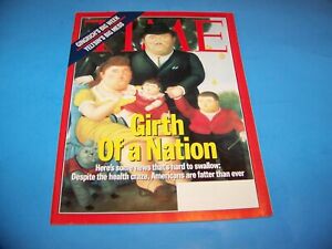 Time Magazine Vintage 1995 Girth Of A Nation Americans Fatter Than Ever