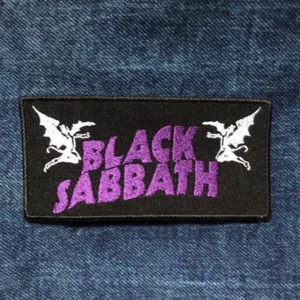 BLACK SABBATH purple embroidered patch Elecric Wizard Cathedral Saint Vitus  - Picture 1 of 1