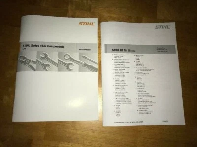 HT 70, 75 HT70 HT75 Pole Saw Service Workshop Repair & Parts Manual 4137 - Image 1 of 3