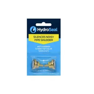 HydroSeal Anti-Hammer O-Ring Tap Valves - 12mm - 2 Pack - Picture 1 of 3