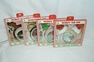 U PICK Decorate DIY Own UGLY CHRISTMAS HEADBAND Craft Age 3+ SEQUINS Glitter NEW - Picture 1 of 16