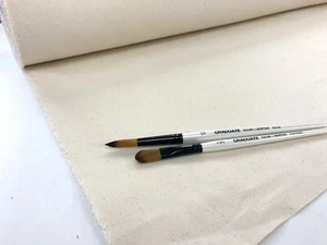 Artista tessuto tela pittore 10 oz cotone pesante naturale non tinto spessore 64" larghezza - Foto 1 di 6