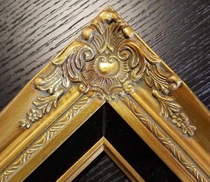 3" Gold verzierte Hochzeit Studio Portrait Barock Bilderrahmen 4art 637GB  - Bild 1 von 2