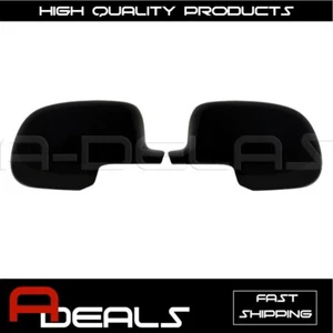 Fit GMC SIERRA YUKON 2000 01 02 03 04 04 05 2006 NEGRO BRILLO CUBIERTA ESPEJO COMPLETO - Imagen 1 de 1