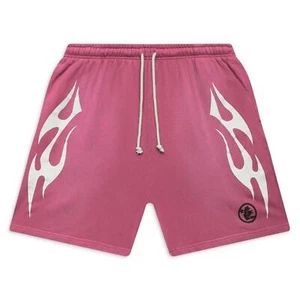 Hellstar Studios Flame Shorts Pink - Picture 1 of 9