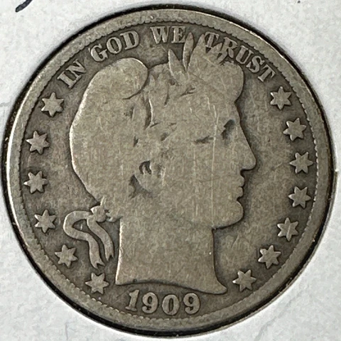 1909 50C Barber Half Dollar (75119) Cover