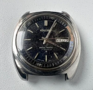 SEIKO 4006-7001 Automatic Watch Vintage Mens Bell-Matic Blue Dial 17 Jewels - Picture 1 of 9