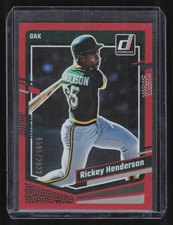 2023 Panini Donruss #189 Rickey Henderson Red Foil #'d /2023